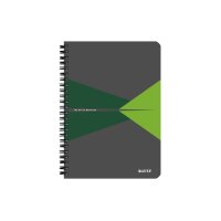 LEITZ Collegeblock Office Card A5 44580055 grün kariert