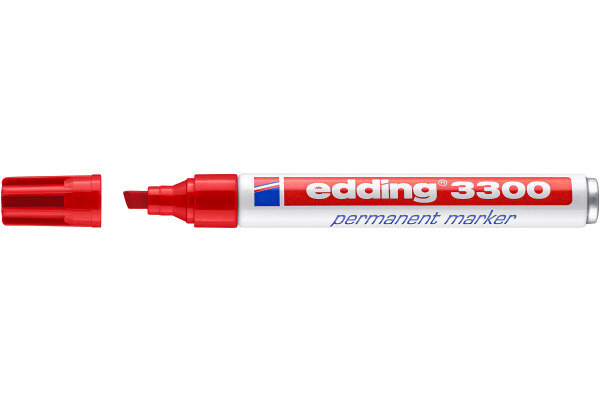 EDDING Marqueur permanent 3300 1-5mm 3300-2 rouge