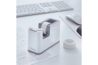 LEITZ Tape Dispenser WOW 19mmx33m 53641001 blanc/gris