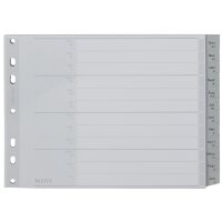 LEITZ Kunststoff-Register, Monate, A4 Überbreite,...