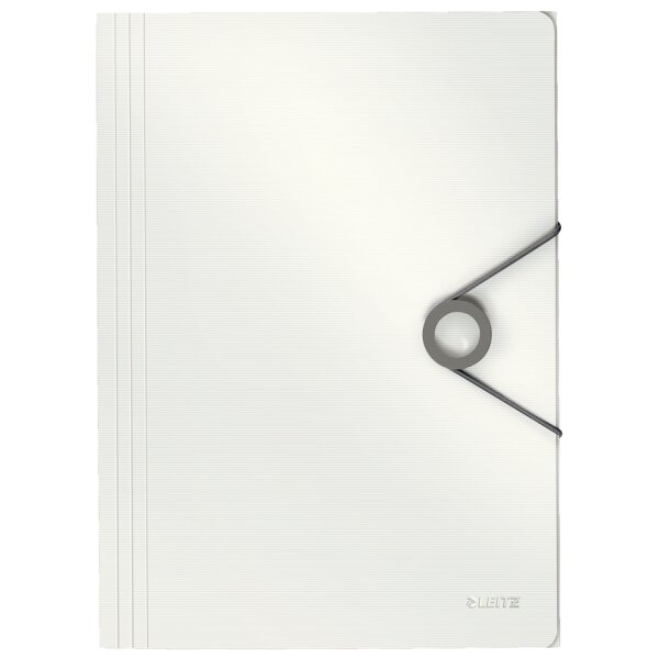 LEITZ Chemise &agrave; &eacute;lastique Solid, A4, PP, blanc