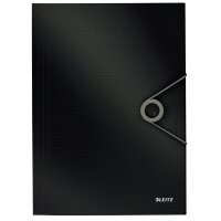 LEITZ Eckspannermappe Solid, DIN A4, PP, schwarz