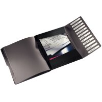 LEITZ Ordnungsmappe Solid, DIN A4, PP, 6 Fächer, hellblau