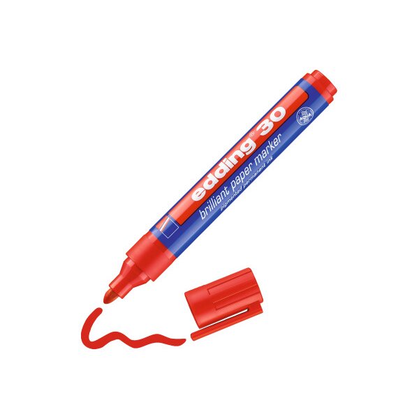EDDING Marqueur permanent 30 30-2 rouge