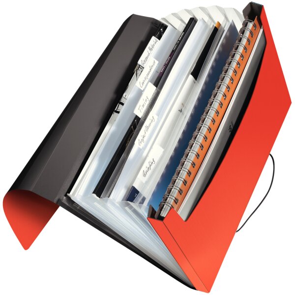 LEITZ Fächermappe Solid, A4, PP, 6 Fächer, hellblau