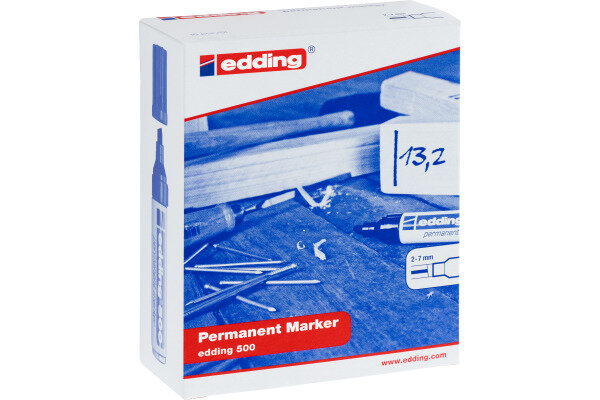 EDDING Permanent Marker 500 2-7mm 500-999 10 pcs., étui