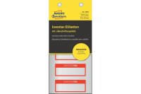 AVERY ZWECKFORM Etiquettes inventaire 50x20mm 6907 rouge,...