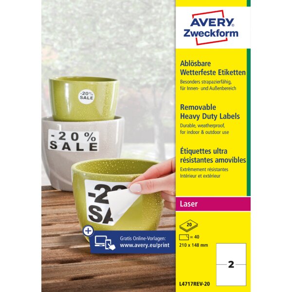 AVERY Zweckform wetterfeste Etiketten, Durchmesser: 30 mm