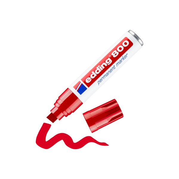 EDDING Marqueur permanent 800 4-12mm 800-2 rouge