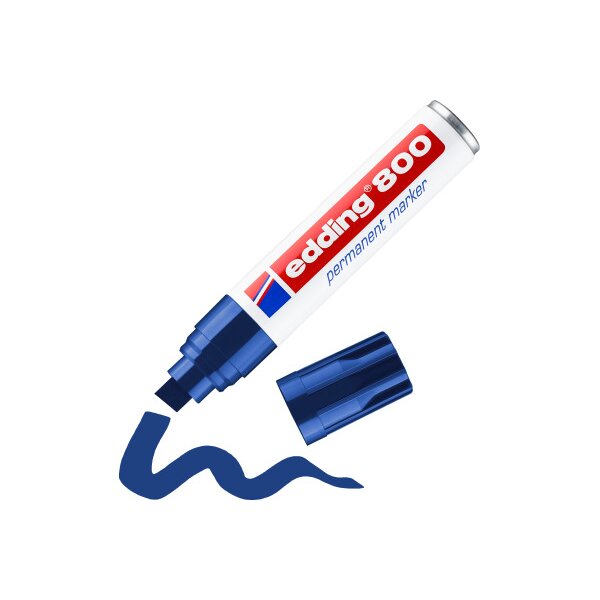 EDDING Marqueur permanent 800 4-12mm 800-3 bleu