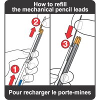 BIC Stylo à bille rétractable 4 Colours 3+1 HB