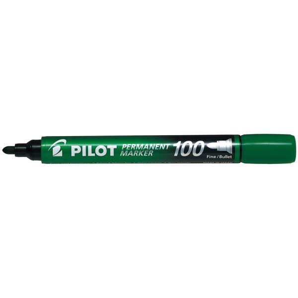 PILOT Permanent-Marker 100, Rundspitze, blau