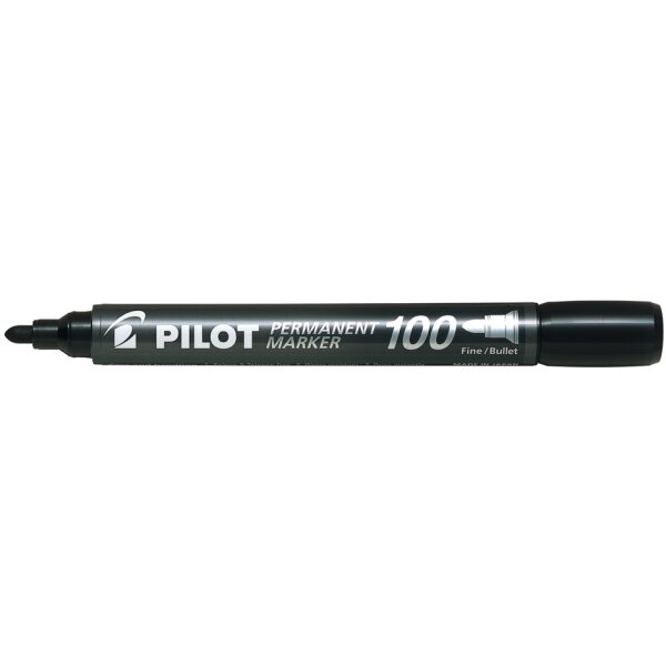 PILOT Permanent-Marker 100, Rundspitze, blau