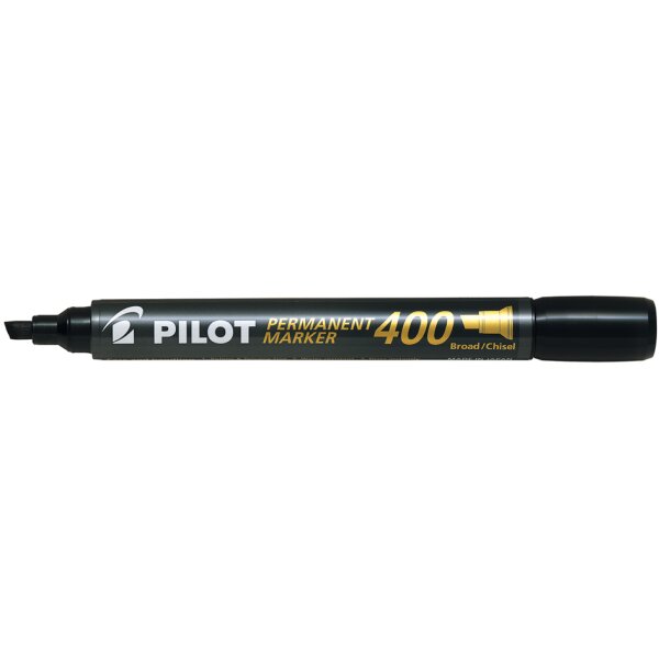 PILOT Marqueur permanent 400, pointe biseautée, bleu
