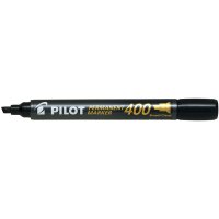 PILOT Marqueur permanent 400, pointe biseautée, bleu