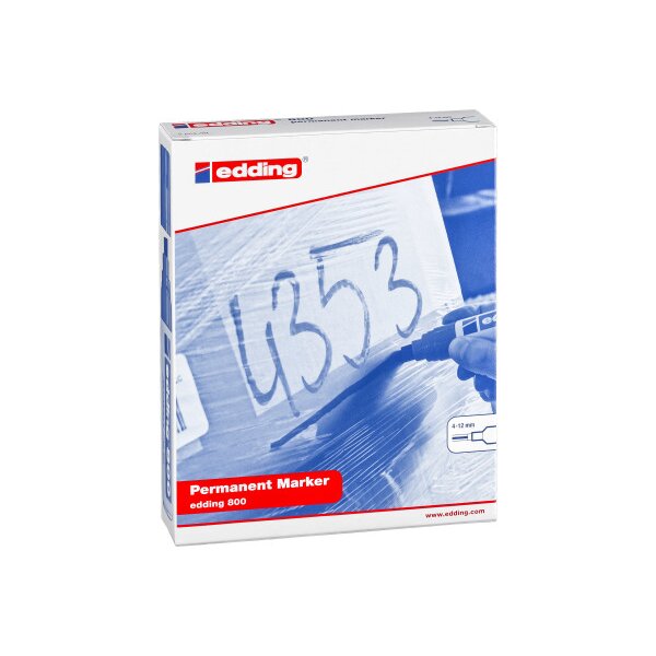 EDDING Permanent Marker 800 4-12mm 800-99 5 Farben ass.