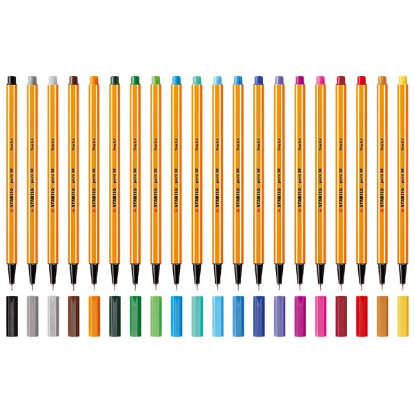 STABILO Fineliner point 88, schwarzgrau