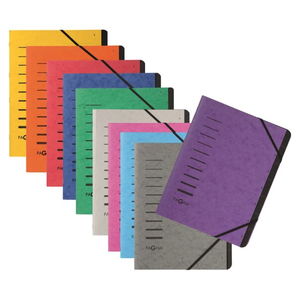 PAGNA Trieur Sorting File, 7 compartiments, orange