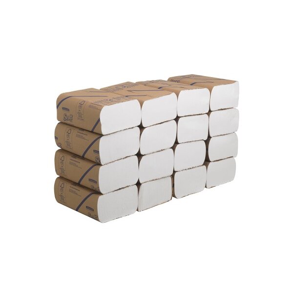 KIMBERLY Falthandtuch 1lg. 24x20cm 3749 weiss, Z-Falz 16x250 Blatt
