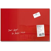SIGEL Glass Aimantboard GL122 rouge 600x400x15mm