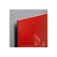 SIGEL Glass Aimantboard GL142 rouge 1000x650x15mm