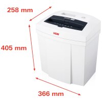 HSM Destructeur de documents SECURIO C14, coupe en bandes
