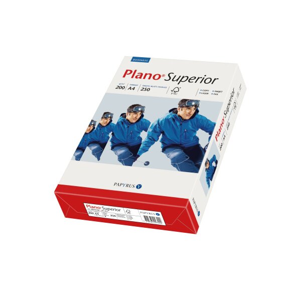 PLANO SUPERIOR Kopierpapier A4 88026788 weiss, 200g SB FSC 250 Blatt