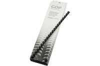 GOP Plastikbinderücken 020485 10mm schwarz 25...