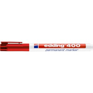 EDDING Permanent Marker 400 -1mm 400-2 rot