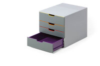 DURABLE Schubladenbox VARICOLOR 760427 4 Schubladen, color
