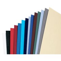 GBC Einbanddeckel LeatherGrain, DIN A5, 250 g qm, weiss