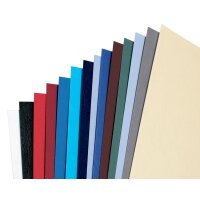 GBC Couverture de reliure grain cuir, A3, 250 g/m2, noir