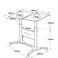 nobo Multimedia Projektionswagen für Beamer LCD und...