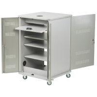 nobo Multimedia Wagen, aus MDF, Metalltüren, 4...