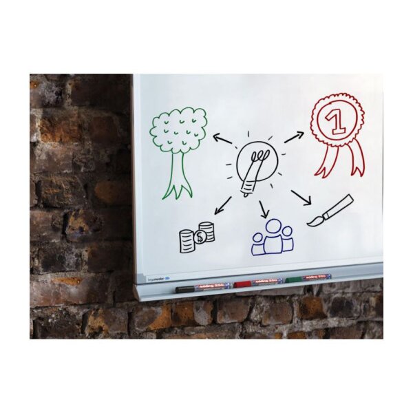 EDDING Boardmarker 250 250-E5 5 couleurs, étui