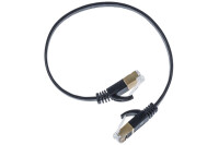 LINK2GO Patch Cable flach Cat.6 PC6313EBP STP , 0,3m