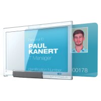 DURABLE Ausweishalter PUSHBOX DUO, transparent