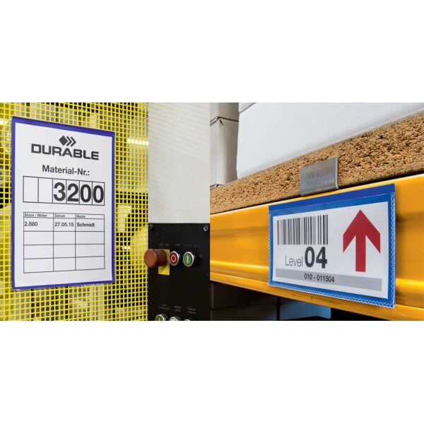 DURABLE Pochette didentification, magn&eacute;tique, 100 x 38 mm,