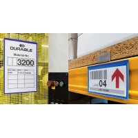 DURABLE Kennzeichnungstasche, magnetisch, DIN A5 quer, blau