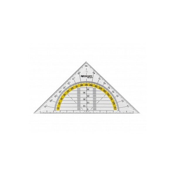 WESTCOTT Geodreieck 14cm E-1013000 Hypotenuse