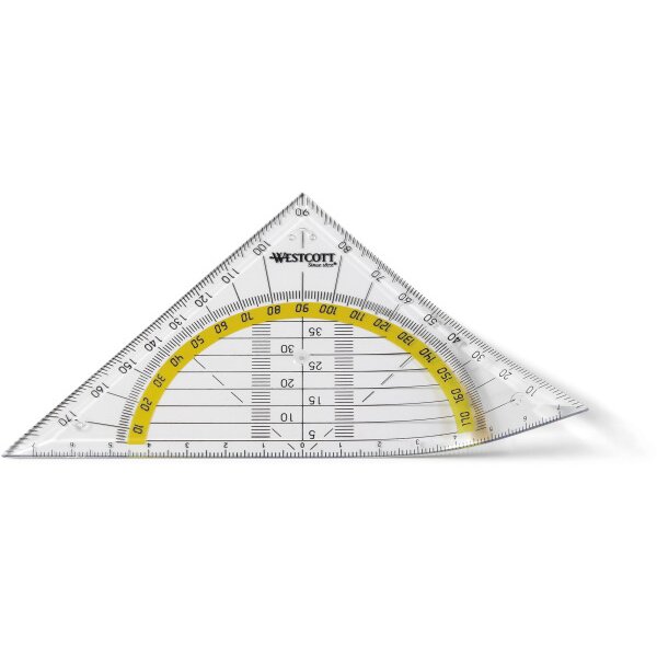 WESTCOTT Geodreieck 14cm E-1013200 bruchsicher
