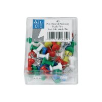 ALCO Pinwand-Nadeln 662-10 weiss 40 Stück