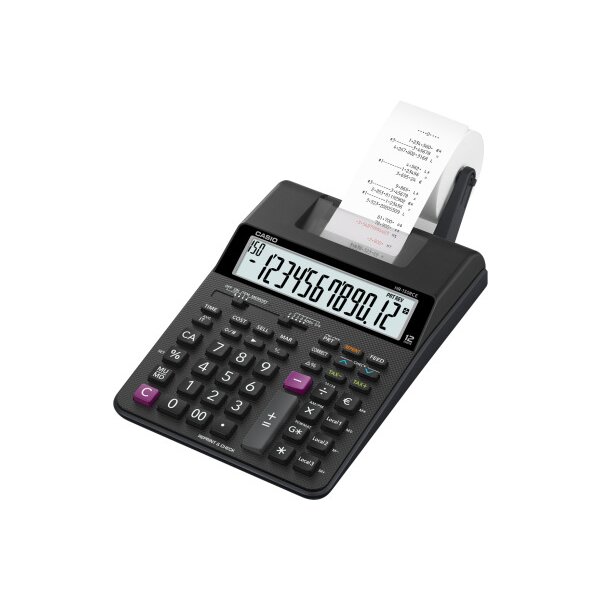 CASIO Calculatrice HR-150RCE 12 chiffres noir