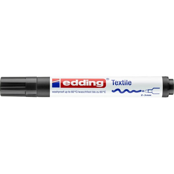 EDDING Marqueur p.textiles 4500 2-3mm 4500-1 noir