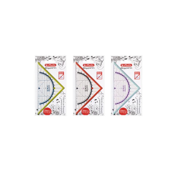 HERLITZ Geometriedreieck my.pen 14cm 11367950 Farben ass.