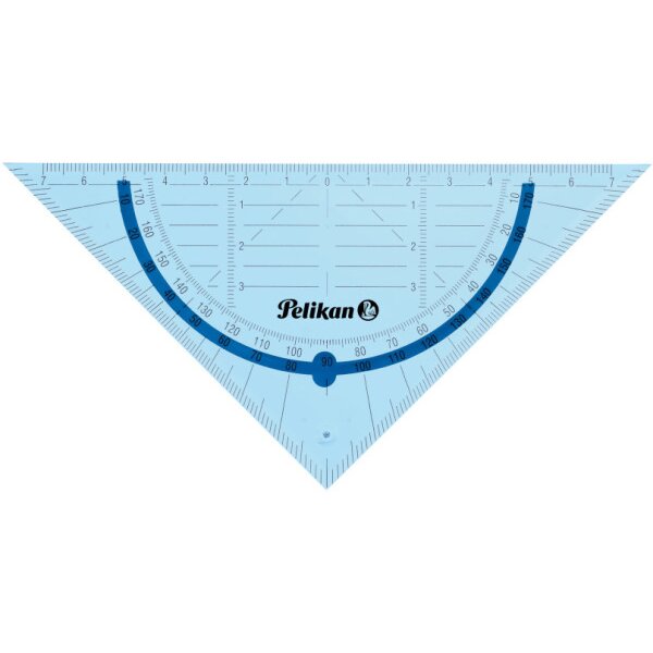 PELIKAN Geometrie-Set 7137430 transparent blau, 4-teilig