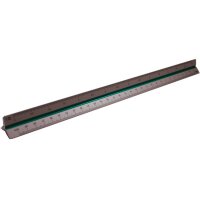 RUMOLD Alu Dreikantmassstab 30cm 195/4/30 farbige Hohlkehlen