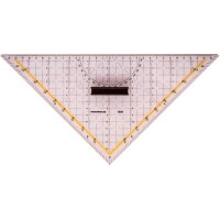 RUMOLD Zeichendreiecke techn. 1084 Plexiglas Hypotenuse...