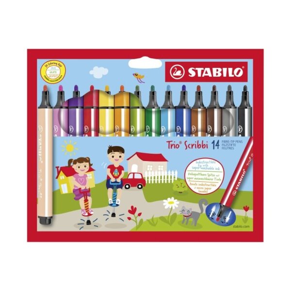 STABILO Trio Scribbi 1.5-2mm 368/1401 14 pi&egrave;ces