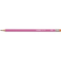 STABILO Bleistift 160 mit Gummi HB 2160/01HB pink